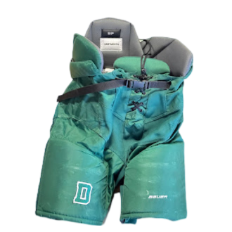 Bauer Nexus - Pantalon de hockey NCAA Pro Stock d'occasion (vert)